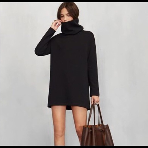 reformation turtleneck dress